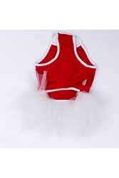 Pawstar Kırmızı Girl Power Kedi Köpek Elbisesi - Kedi Köpek Kıyafeti M - Thumbnail