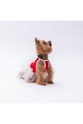 Pawstar Kırmızı Girl Power Kedi Köpek Elbisesi - Kedi Köpek Kıyafeti XL - Thumbnail