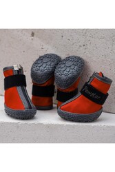 Pawstar Kırmızı Köpek Ayakkabısı-Köpek Patiği - Thumbnail