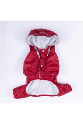 Pawstar Kırmızı Muson Büyük Irk Köpek Tulum Yağmurluğu Köpek Yağmurluk Köpek Kıyafeti Köpek Elbisesi 4XL - Thumbnail