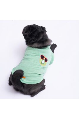 Pawstar - Pawstar Kiwi Polo Yaka Kedi Köpek T-shirt - Kedi Köpek Kıyafeti L