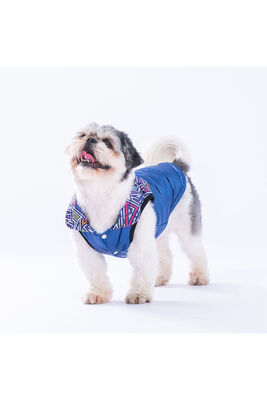 Pawstar - Pawstar Lacivert Diametro Puf Yelek Köpek Yeleği Köpek Kıyafeti Köpek Yağmurluk M
