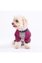 Pawstar Lacivert Foodie Köpek Tulumu Köpek Kıyafeti Kedi Kıyafeti XL - Thumbnail