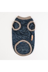 Pawstar Lacivert Sporty Kedi Köpek Tişörtü - Kedi Köpek Kıyafeti S - Thumbnail