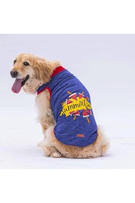 Pawstar - Pawstar Lacivert Summer Time Büyük Köpek Tişörtü - Köpek Kıyafeti 4xl