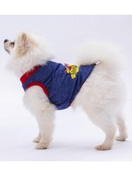 Pawstar Lacivert Summer Time Kedi Köpek Tişörtü - Kedi Köpek Kıyafeti 2XL - Thumbnail
