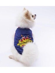 Pawstar Lacivert Summer Time Kedi Köpek Tişörtü - Kedi Köpek Kıyafeti XL - Thumbnail