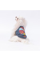 Pawstar Lacivert The Sun Kedi Köpek Tişörtü - Kedi Köpek Kıyafeti M - Thumbnail