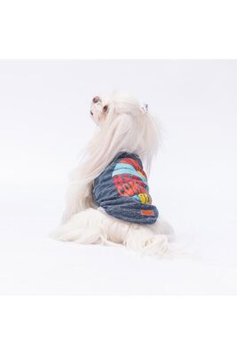 Pawstar - Pawstar Lacivert The Sun Kedi Köpek Tişörtü - Kedi Köpek Kıyafeti S