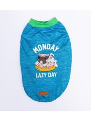 Pawstar Mavi Lazy Kedi Köpek Tişörtü - Kedi Köpek Kıyafeti L - Thumbnail