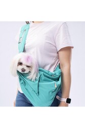 Pawstar Mint Crossbody Çanta Kedi Köpek Taşıma Çantası - Thumbnail