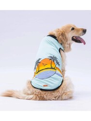 Pawstar Mint Sunrise Büyük Köpek Tişörtü - Köpek Kıyafeti (15 KG-45 KG) - Thumbnail