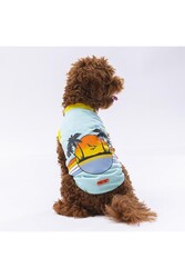 Pawstar Mint Sunrise Kedi Köpek Tişörtü - Kedi Köpek Kıyafeti XL - Thumbnail