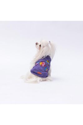 Pawstar - Pawstar Mor Space Time Kedi Köpek Tişörtü - Kedi Köpek Kıyafeti M