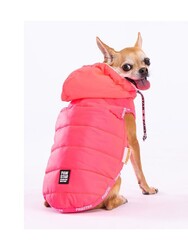 Pawstar Neon Fuşya Railway Anorak Yelek Köpek Yeleği Köpek Kıyafeti XL Köpek Yağmurluk - Thumbnail