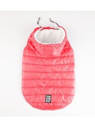 Pawstar Neon Fuşya Railway Orta ve Büyük Irklar İçin Anorak Köpek Yeleği Köpek Kıyafeti Köpek Yağmurluk - 3XL - Thumbnail