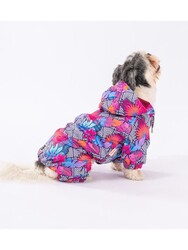 Pawstar Palmatum Polarlı Köpek Tulum Yağmurluğu Köpek Yağmurluk Köpek Kıyafeti Köpek Elbisesi M - Thumbnail
