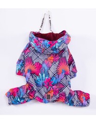 Pawstar Palmatum Polarlı Köpek Tulum Yağmurluğu Köpek Yağmurluk Köpek Kıyafeti Köpek Elbisesi M - Thumbnail