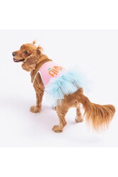 Pawstar Pembe Aloha Kedi Köpek Elbisesi - Kedi Köpek Kıyafeti Large - Thumbnail