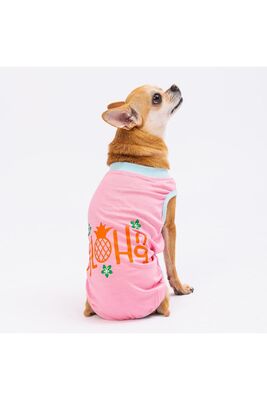 Pawstar - Pawstar Pembe Aloha Kedi Köpek Tişörtü - Kedi Köpek Kıyafeti 2XLarge