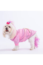 Pawstar Pembe Brillante Köpek Montu Köpek Yağmurluk Köpek Kıyafeti Köpek Elbisesi - 2XL - Thumbnail