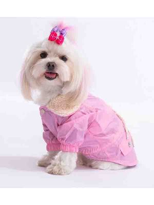 Pawstar - Pawstar Pembe Brillante Köpek Montu Köpek Yağmurluk Köpek Kıyafeti Köpek Elbisesi - XL