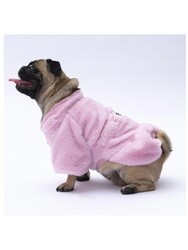 Pawstar Pembe Paris Ceket Kedi Köpek Ceketi Kedi Köpek Kıyafeti Kedi Köpek Elbisesi 2XL - Thumbnail