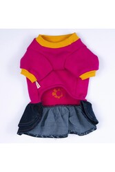 Pawstar Pembe Santa Rosa Kedi Köpek Elbisesi Köpek Kıyafeti Kedi Kıyafeti 2XL - Thumbnail