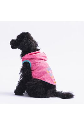 Pawstar - Pawstar Pembe Style Kapşonlu Kedi Köpek Tişörtü - Kedi Köpek Kıyafeti L