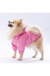 Pawstar Pembe Sydney Köpek Montu Köpek Yağmurluk Köpek Kıyafeti Köpek Elbisesi 2XL - Thumbnail