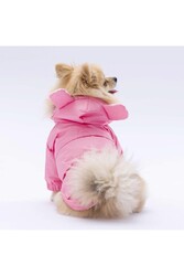 Pawstar Pembe Sydney Köpek Montu Köpek Yağmurluk Köpek Kıyafeti Köpek Elbisesi XL - Thumbnail