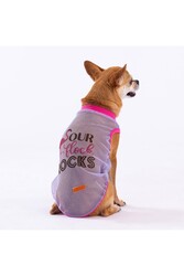 Pawstar Rocks Mesh Kedi Köpek Tişörtü - Kedi Köpek Kıyafeti Medium - Thumbnail