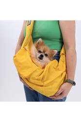 Pawstar Sarı Crossbody Çanta Kedi Köpek Taşıma Çantası - Thumbnail