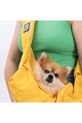 Pawstar Sarı Crossbody Çanta Kedi Köpek Taşıma Çantası - Thumbnail