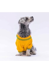 Pawstar Sarı Marine Polo Yaka Kedi Köpek Tişörtü- Kedi Köpek Kıyafeti 2XL - Thumbnail