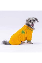 Pawstar Sarı Marine Polo Yaka Kedi Köpek Tişörtü- Kedi Köpek Kıyafeti XL - Thumbnail