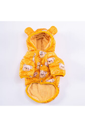 Pawstar Sarı Teddy Puff Köpek Montu Köpek Yağmurluk XL - Thumbnail