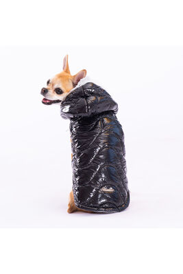 pawstar - Pawstar Siyah Light Wave Anorak Yelek Köpek Yeleği Köpek Kıyafeti Köpek Yağmurluk XXL