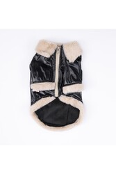 Pawstar Siyah Vegas Ceket Kedi Köpek Ceketi Kedi Köpek Kıyafeti Kedi Köpek Elbisesi 2XL - Thumbnail