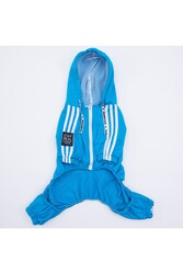 Pawstar Turkuaz Tuta Orta Ve Büyük Irk Köpek Tulumu Köpek Kıyafeti 4XL - Thumbnail