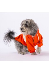Pawstar Turuncu Cute Köpek Hoodie Köpek Sweat Köpek Kıyafeti Kedi Kıyafeti L - Thumbnail