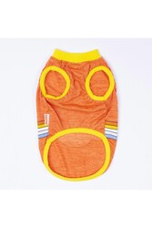 Pawstar Turuncu Sunrise Kedi Köpek Tişörtü - Kedi Köpek Kıyafeti M - Thumbnail