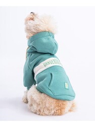 Pawstar Yeşil Cute Köpek Hoodie Köpek Sweat Köpek Kıyafeti Kedi Kıyafeti -2XL - Thumbnail