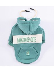 Pawstar Yeşil Cute Köpek Hoodie Köpek Sweat Köpek Kıyafeti Kedi Kıyafeti -2XL - Thumbnail