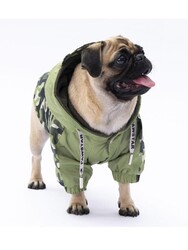 Pawstar Yeşil Dijon Köpek Mont Köpek Yağmurluk Köpek Kıyafeti Köpek Elbisesi L - Thumbnail