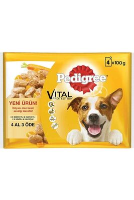 FLY BAZAAR - Pedigree Pouch Karışık Köpek Maması 4x100 Gr 5900951127748 Kategori: Köpek Kuru Maması