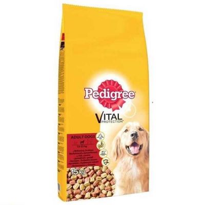 Pedigree - Pedigree Yetişkin Tavuklu & Biftekli Köpek Maması 15 Kg