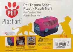 Pet Plast'art Kedi-Köpek Seyehat Taşıma Çantası 48x32,5x31Cm Gri - Thumbnail