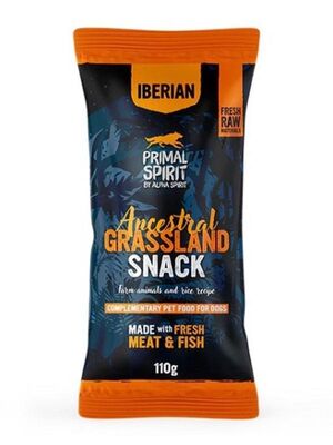 Alpha Spirit - Primal Spirit Doğal Atıştırmalık Köpek Ödülü Çayır Hayvanları 110 gr