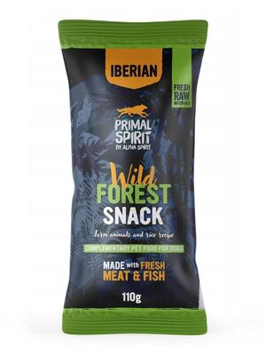 Alpha Spirit - Primal Spirit Doğal Atıştırmalık Köpek Ödülü Yaban Hayvanlı 110 gr